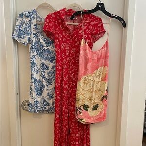 REFORMATION XS DRESS BUNDLE three dresses. EUC